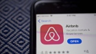 The Airbnb Inc. application is displayed in the App Store on an Apple Inc. iPhone in an arranged photograph taken in Arlington, Virginia, U.S., on Friday, March 8, 2019