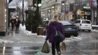 A shopper walks through Montreal, Quebec. Photographer: Christinne Muschi/Bloomberg