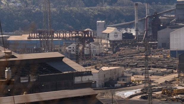 The United States Steel Corp. Edgar Thomson Works steel mill in Braddock, Pennsylvania, US. Photographer: Justin Merriman/Bloomberg