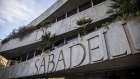 <p>A Banco de Sabadell branch in Barcelona, Spain.</p>