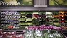 Vegetables are displayed for sale inside a Metro grocery store in Toronto, Ontario, Oct. 2, 201