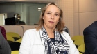 Clotilde Delbos, interim chief executive officer of Renault SA, waits ahead of a news conference at 