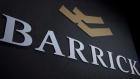 Barrick Gold logo is seen during the company's annual general meeting in Toronto, April 28, 2015.
