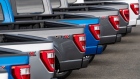 Ford Motor Co. F-150 pickup trucks for sale at a Ford Motor Co. dealership in Colma, California, U.S., on Monday, Feb. 1, 2021. Ford Motor Co. is scheduled to release earnings figures on February 4.