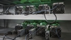 Bitcoin mining machines operate at a mining facility by Bitmain Technologies Ltd. in Ordos, Inner Mongolia, China, on Friday, Aug. 11, 2017. Bitmain is one of the leading producers of bitcoin-mining equipment and also runs Antpool, a processing pool that combines individual miners from China and other countries, in addition to operating one of the largest digital currency mines in the world. Photographer: Qilai Shen/Bloomberg