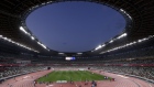 The National Stadium during a test event for Tokyo 2020 on May 9. Photographer: Kiyoshi Ota/Bloomberg