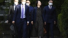 Meng Wanzhou leaves her home in Vancouver on Sept. 24.