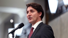 Justin Trudeau speaks at an Ottawa news conference on Sept. 24.
