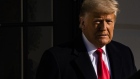 U.S. President Donald Trump departs the White House in Washington, D.C., U.S., on Tuesday, Jan. 12, 2021. Trump plans to tout completed sections of his border wall in Texas on Tuesday, his first public event since encouraging supporters who went on to attack the U.S. Capitol last week.