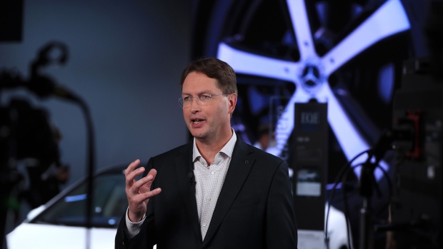 Ola Kaellenius, chief executive office of Daimler AG, at the IAA Munich Motor Show in Munich, Germany, on Monday, Sept. 6, 2021. The IAA, taking place in Munich for the first time, is the first in-person major European car show since the Coronavirus pandemic started.