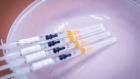 Syringes containing a dose of the Pfizer-BioNTech Covid-19 vaccine at a nursing home in Szombathely, Hungary, on Wednesday, Jan. 27, 2021.