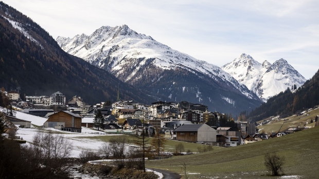 The village and ski resort of Ischgl on November 19, 2021 in Ischgl, Austria.