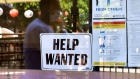 A 'Help Wanted' sign is posted in front of a restaurant in Los Angeles, California on May 28, 2021. Photographer: Frederic J.Brown/Getty Images
