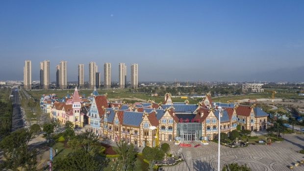 China Evergrande Group's under construction Cultural Tourism City residential and tourism development in Taicang, Jiangsu province, China, on Friday, Sept. 24, 2021. China's housing regulator has stepped up oversight of China Evergrande Group's bank accounts to ensure funds are used to complete housing projects and not diverted to pay creditors.
