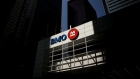 Bank of Montreal (BMO) signage is displayed on a building in the financial district of Toronto, Ontario, Canada, on Thursday, July 25, 2019. Canadian stocks fell as tech heavyweight Shopify Inc. weighed on the benchmark and investors continued to flee pot companies. Photographer: Brent Lewin/Bloomberg