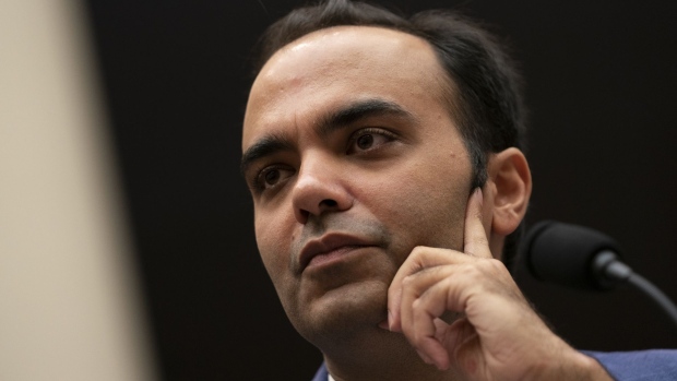 Rohit Chopra, commissioner at the Federal Trade Commission (FTC), listens during a House Judiciary committee hearing on Capitol Hill in Washington, D.C., U.S., on Friday, Oct. 18, 2019. The House Judiciary antitrust subcommittee will examine Big Tech's allegedly anti-competitive practices as well as how companies' data collection operations line up with antitrust concerns.