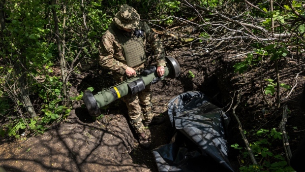 A U.S.-made Javelin missile on the frontline in Kharkiv, Ukraine. Photographer: John Moore/Getty Images Europe