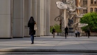 Pedestrians in the Financial District of New York. Photographer: Amir Hamja/Bloomberg