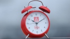 BERLIN, GERMANY - JANUARY 10: An alarm clock meant to symbolize the demand for workers to better determine their working hours stands near where workers from nearby Daimler and General Electric production plants were participating in a strike in demands for better pay and more flexible working conditions on January 10, 2018 in Berlin, Germany. The strike is part of dozens nationwide organized by the IG Metall labour union, which is pressing employers for a 6% increase in wages and the option of a limited, two-year 28 hour work week for workers in particular circumstances. Employers counter the demands would require them to hire at least 150,000 more workers at a time when the German manufacturing sector is already struggling to find qualified workers amidst low unemployment. IG Metall is the world's largest labour union and has 3.9 million members. (Photo by Sean Gallup/Getty Images)