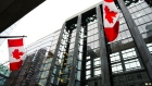 Bank of Canada with flags