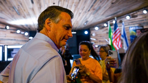 Jair Bolsonaro in Orlando on Jan. 31. Photographer: Chandan Khanna/AFP/Getty Images