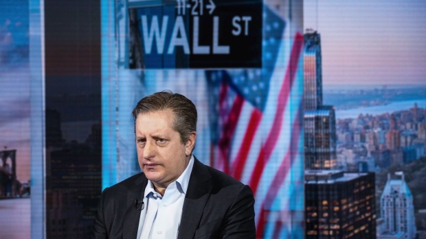Steve Eisman, managing director of Neuberger Berman Group LLC, listens during a Bloomberg Television interview in New York, U.S., on Friday, March 31, 2017. Eisman said he's concerned about the U.S. subprime-auto market, even though credit quality across the banking system has improved significantly.