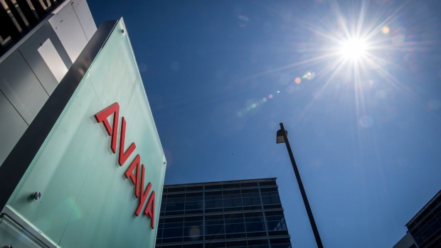 Signage is displayed of Avaya Holdings Corp. headquarters in Santa Clara, California, U.S., on Thursday, Sept. 12, 2019. Avaya is in talks to form a joint venture with videoconferencing provider RingCentral Inc. and is leaning toward abandoning plans for a full sale of the company.