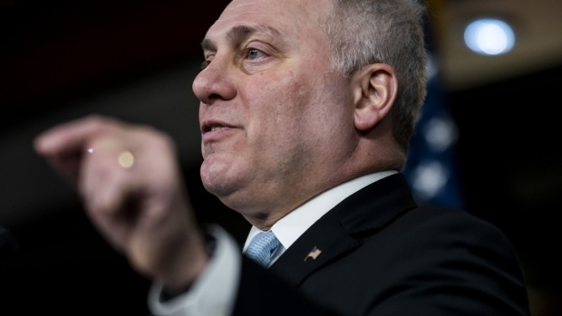 Representative Steve Scalise, a Republican from Louisiana, speaks during a news conference at the US Capitol on Jan. 10.