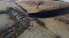 Keystone pipeline leak site in Kansas