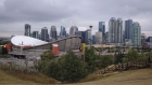 The Calgary skyline