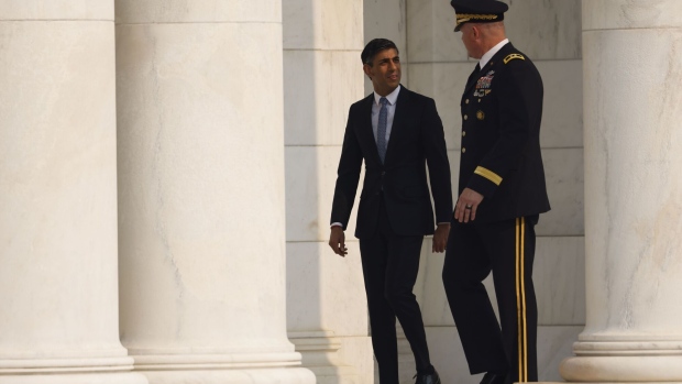 UK Prime Minister Rishi Sunak is on a two-day visit to Washington.