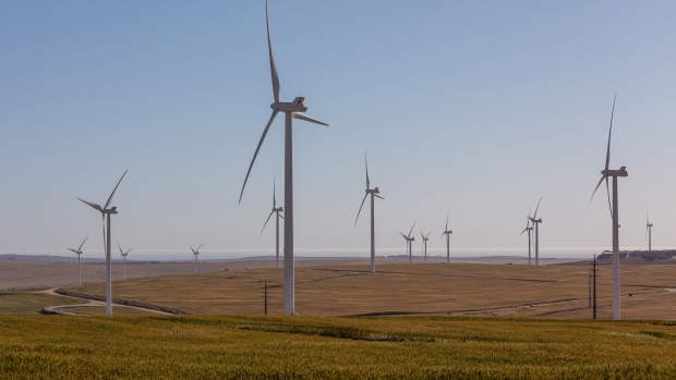 Wind turbines at a wind farm near Vredenburg, South Africa. Photographer: Dwayne Senior/Bloomberg