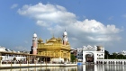 The A view of the Golden Temple, Sikhism's holiest shrine, in Amritsar, India, Sept.20, 2023.