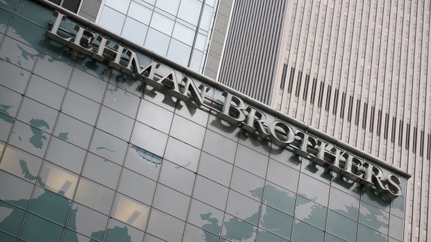 Lehman Brothers headquarters in New York in 2008. 
