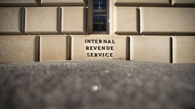 The Internal Revenue Service (IRS) headquarters in Washington, D.C., U.S., on Friday, Feb. 25, 2022. The IRS is expanding its capacity to process tax returns following criticisms from members of Congress about taxpayers waiting months to get their refunds. Photographer: Al Drago/Bloomberg