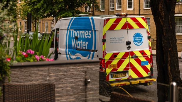 A Thames Water van in London.
