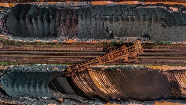 A bucket-wheel excavator moves iron ore at the Vale S11D mine in Parauapebas, Para state, Brazil, on Wednesday, May 17, 2023. Vale SA is plowing ahead with a $2.7 billion investment to expand iron output in Brazil's Amazon, betting demand for high-grade ore will stay strong in an overall softer market.