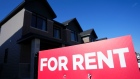 A 'for rent' sign in Ottawa