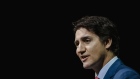 Justin Trudeau, Canada's prime minister, speaks during a news conference in Montreal, Quebec, Canada, on Thursday, Sept. 28. 2023. Sweden's Northvolt AB said clean power and access to critical raw materials alongside generous subsidies swayed its decision to pick a site close to Montreal for its first electric vehicle battery plant in North America.