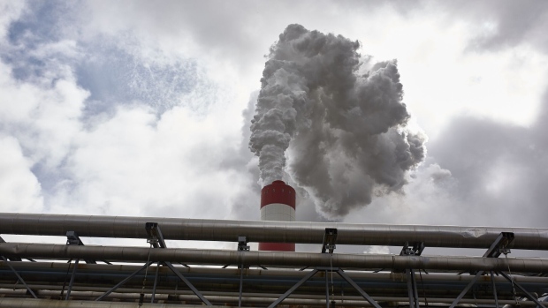Emissions from a smokestack in Poland. Photographer: Bartek Sadowski/Bloomberg