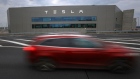 The Tesla Inc. plant in Gruenheide, Germany, on Sunday, March 10, 2024. Photographer: Krisztian Bocsi/Bloomberg