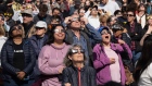 People watch the total solar eclipse