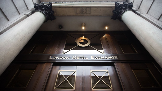 The London Metal Exchange in London, UK Photographer: Simon Dawson/Bloomberg