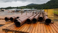 Pieces of the Trans Mountain Pipeline 