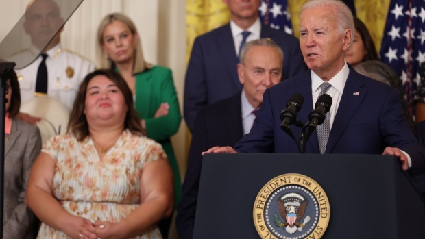 <p>Joe Biden speaks in the East Room of the White House in Washington, DC on June 18.</p>