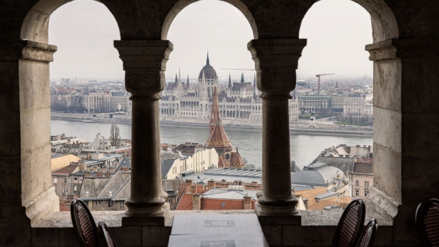 Hungary's Parliament building in Budapest. Photographer: Akos Stiller/Bloomberg