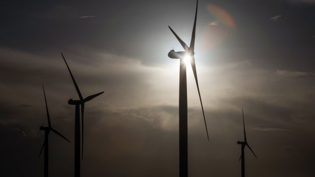 Wind turbines. Photographer: Chris Ratcliffe/Bloomberg