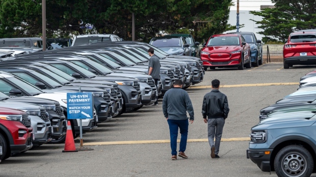 <p>Customers view used Ford vehicles at a dealership in Colma, California, US, on Friday, June 21, 2024. CDK Global, a software provider to some 15,000 car dealers, has suffered cyberattacks that have knocked out service at many dealerships.</p>