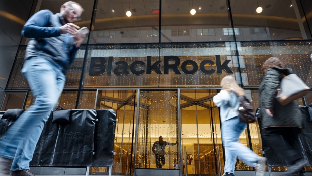 BlackRock headquarters in New York, US, on Wednesday, Dec. 27, 2023. BlackRock Inc. is scheduled to release earnings figures on January 12. Photographer: Angus Mordant/Bloomberg