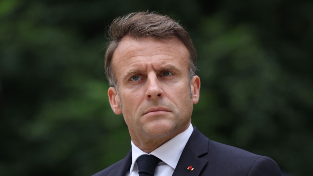 Emmanuel Macron on July 2. Photographer: Aurelien Morissard/AFP/Getty Images